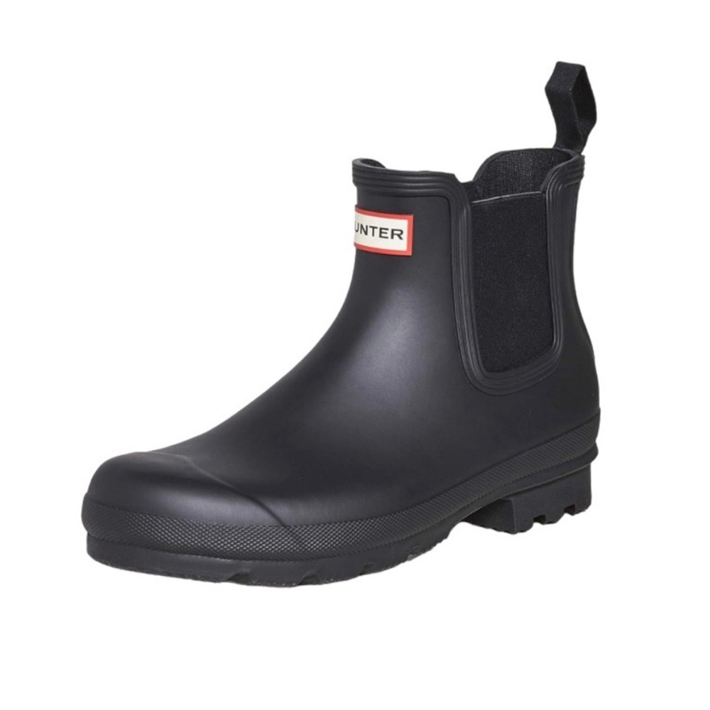 HUNTER Women's Black Original
Chelsea Ankle Rain Boots 10